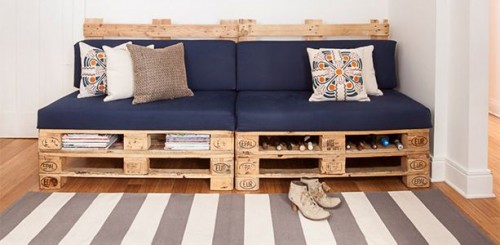 Idee per realizzare un divano con i pallet