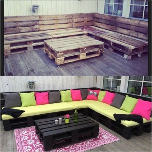 Idee per realizzare un divano con i pallet