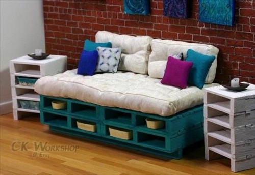 Idee per realizzare un divano con i pallet