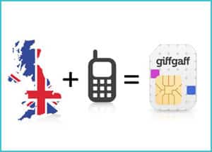 Sim omaggio da Giffgaff con 5£ di credito