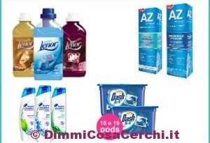 Buoni sconto Lenor, Dash, Az