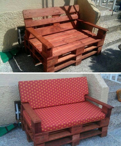 Idee per realizzare un divano con i pallet