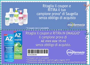 Coupon omaggio MiaFarmacia di Luglio