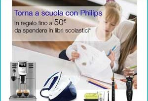 Amazon: promozione Philips, 50€ in libri scolastici