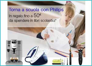 Amazon: promozione Philips, 50€ in libri scolastici