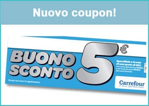 Buono sconto Carrefour per la spesa