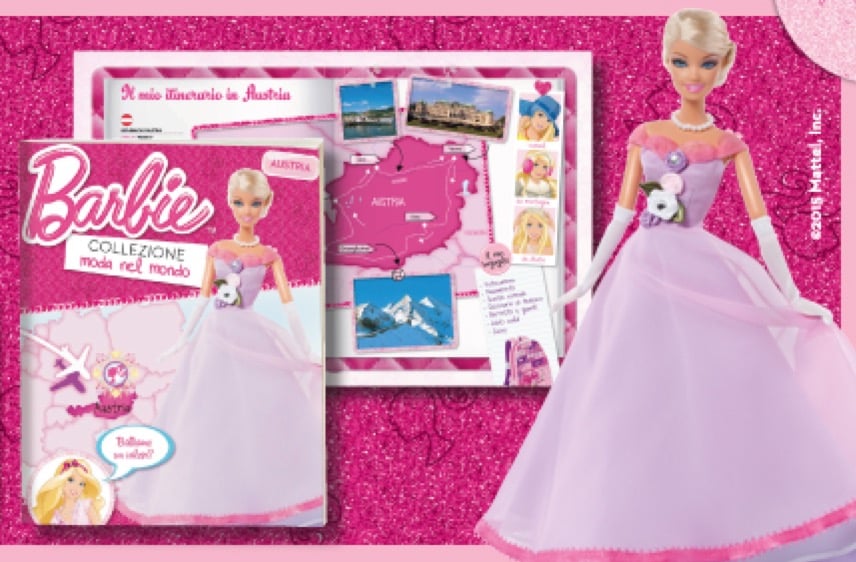 Collezione Barbie moda nel mondo