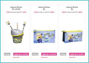 Vendita Minions su Showroomprive