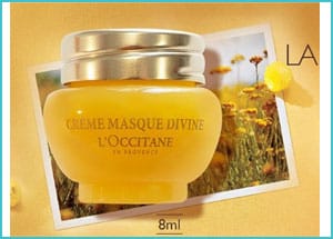 Crema maschera Divine LOccitane in omaggio