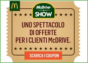 Scarica il coupon McDonald per il McDrive