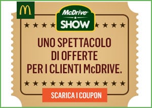 Scarica il coupon McDonald per il McDrive