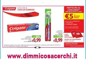 Buono spesa Colgate e pazza spesa da Ipersoap + quaderni omaggio