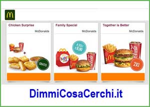 Buoni sconto McDonald da stampare su Dimmicosacerchi