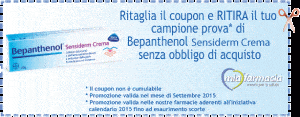 Campione prova Bepanthenol sensiderm crema