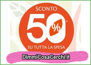 promozione bottega verde sconto 50%