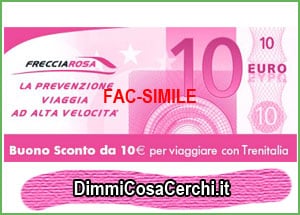 Buono sconto Trenitalia da 10