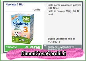 Buoni sconto Unilife Neolatte 3 Bio