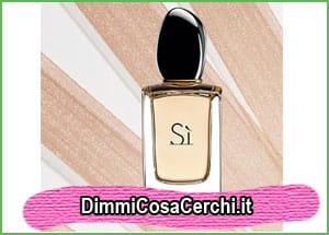 Campione omaggio profumo Sì di Giorgio Armani