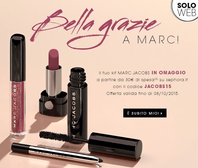 Kit Marc Jacobs in regalo con Sephora