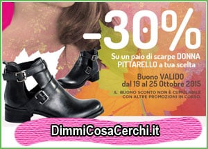 Buoni sconto Pittarello di Ottobre