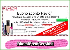 Buono sconto Revlon da stampare