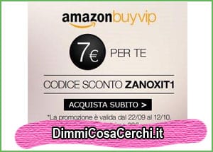 Codice sconto Amazon buyvip