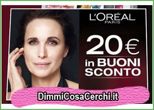 Buoni sconto L'Oreal Paris