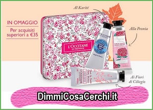 3 creme mani omaggio da L'Occitane