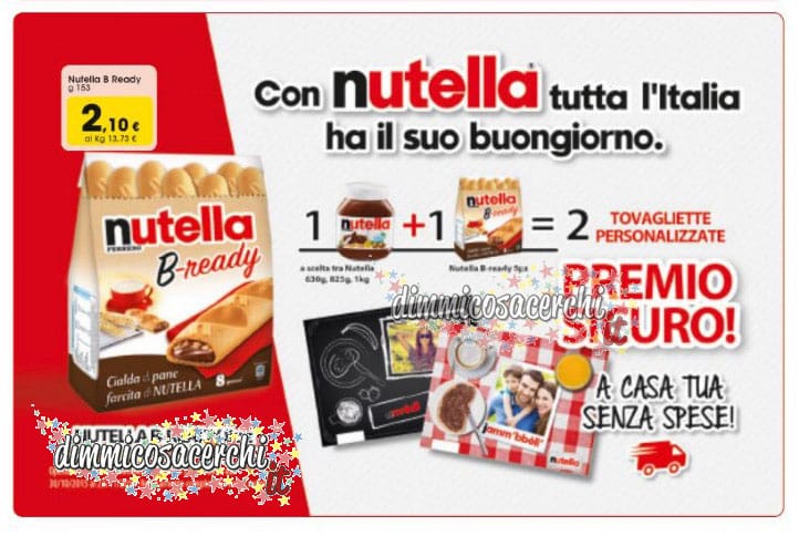 tovagliette personalizzate nutella tovagliette personalizzate nutella