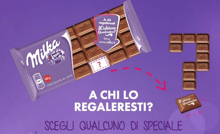 ultimo quadratino di Milka