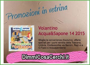 Offerte Acqua e Sapone della settimana