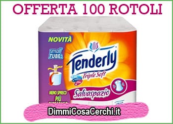 100 rotoli di cartaigenica Tenderly Triplesoft