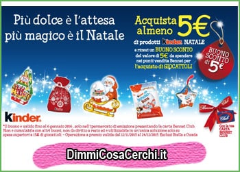 Buono Sconto Catalina di 5 Euro con Kinder