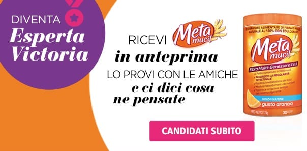 Diventa tester Metamucil con Victoria