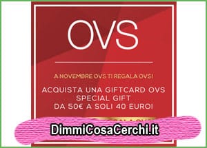 Giftcard OVS sconto 10€