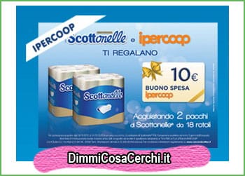 Scottonelle e Ipercoop ti regalano 10€ in buoni spesa