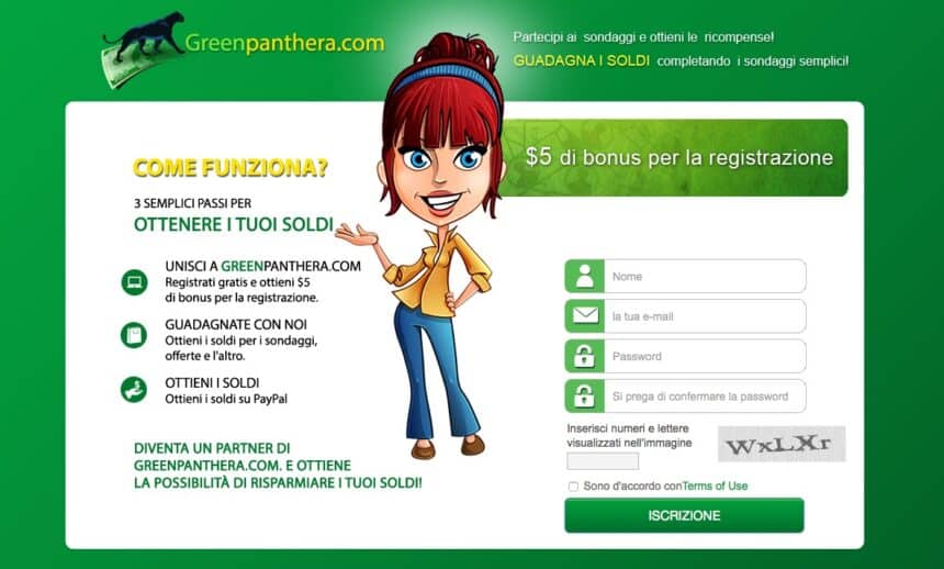 Sondaggi retribuiti Greenpanthera