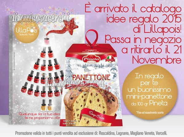 Mini panettone omaggio da Lillapois