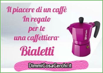 Caffettiera Bialetti omaggio con L'Oreal