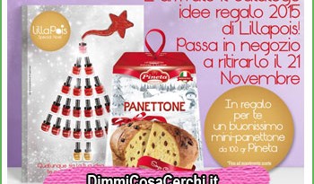 Mini panettone omaggio da Lillapois