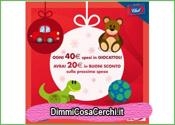 Bennet, torna sconto giocattoli