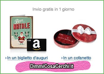 Buoni regalo Amazon per Natale