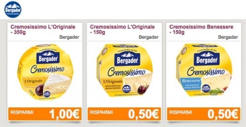 Buoni sconto Bergader formaggio