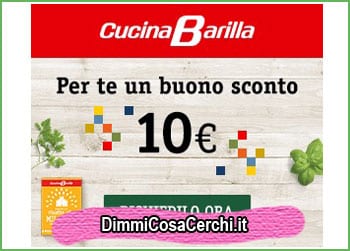 Cucina Barilla, buono sconto 10