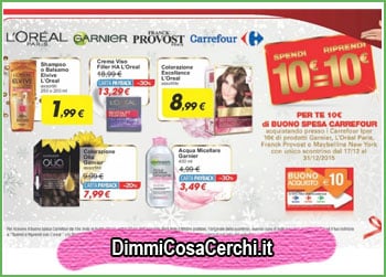 spendi e riprendi loreal e carrefour