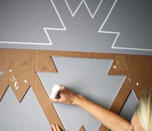 stencil con cartone