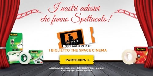 Biglietto The Space Cinema omaggio con Scotch