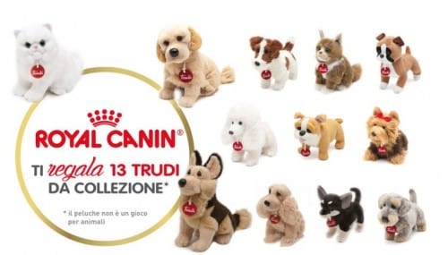 Buoni sconto RoyalCanin e peluche Trudy partecipando alla collection