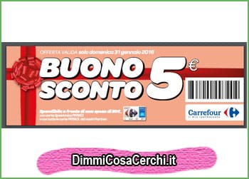 Buono sconto Carrefour per la spesa