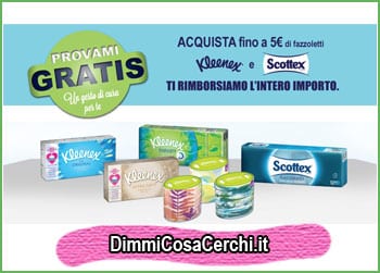 Provami gratis Kleenex, nuovo premio sicuro